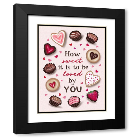 How Sweet Black Modern Wood Framed Art Print with Double Matting by Tyndall, Elizabeth