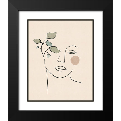 Face Plant Black Modern Wood Framed Art Print with Double Matting by JJ Design House