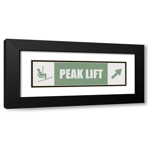 Peak Lift Black Modern Wood Framed Art Print with Double Matting by JJ Design House