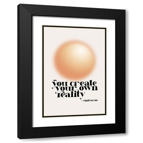 You Create Black Modern Wood Framed Art Print with Double Matting by JJ Design