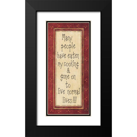 My Cooking Black Modern Wood Framed Art Print with Double Matting by Moulton, Jo