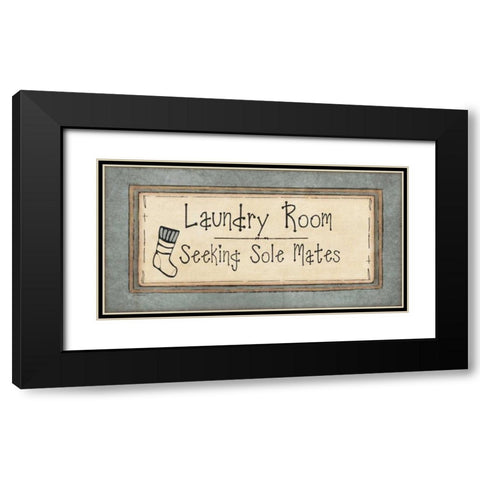 Sole Mates Black Modern Wood Framed Art Print with Double Matting by Moulton, Jo