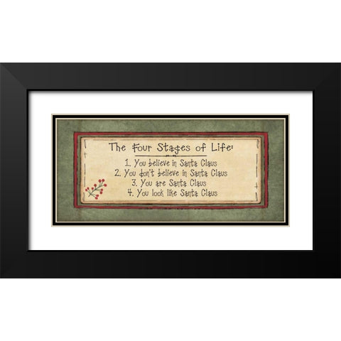 Stages of Life Black Modern Wood Framed Art Print with Double Matting by Moulton, Jo