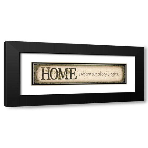 Home Black Modern Wood Framed Art Print with Double Matting by Moulton, Jo