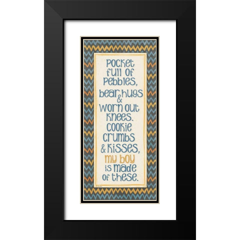 My Boy Black Modern Wood Framed Art Print with Double Matting by Moulton, Jo