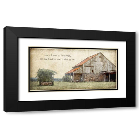 On a Farm Black Modern Wood Framed Art Print with Double Matting by Moulton, Jo