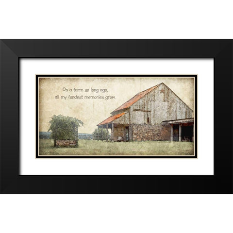 On a Farm Black Modern Wood Framed Art Print with Double Matting by Moulton, Jo