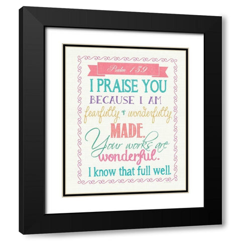 Wonderful Black Modern Wood Framed Art Print with Double Matting by Moulton, Jo