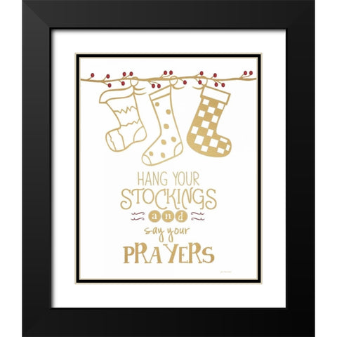 Stockings Black Modern Wood Framed Art Print with Double Matting by Moulton, Jo