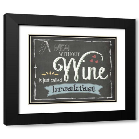 Wine Black Modern Wood Framed Art Print with Double Matting by Moulton, Jo