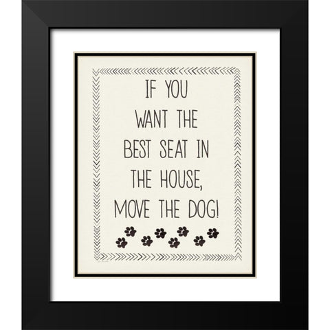 Best Seat Black Modern Wood Framed Art Print with Double Matting by Moulton, Jo