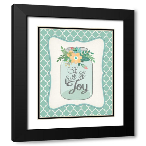 Full of Joy Black Modern Wood Framed Art Print with Double Matting by Moulton, Jo