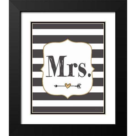 Mrs. Black Modern Wood Framed Art Print with Double Matting by Moulton, Jo