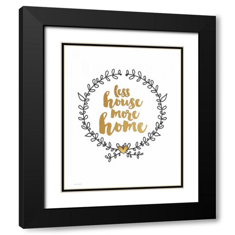 More Home Black Modern Wood Framed Art Print with Double Matting by Moulton, Jo