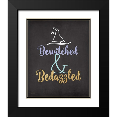 Bedazzled Black Modern Wood Framed Art Print with Double Matting by Moulton, Jo