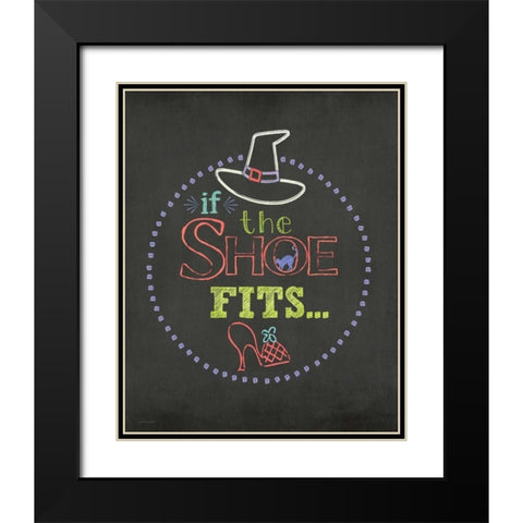 If the Shoe Fits Black Modern Wood Framed Art Print with Double Matting by Moulton, Jo