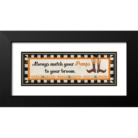 Always Match Black Modern Wood Framed Art Print with Double Matting by Moulton, Jo
