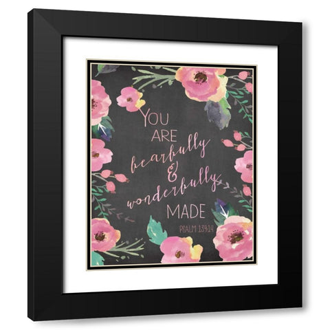 Fearfully and Wonderfully Black Modern Wood Framed Art Print with Double Matting by Moulton, Jo
