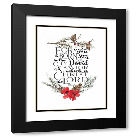 Modern Luke 2-11 Black Modern Wood Framed Art Print with Double Matting by Moulton, Jo