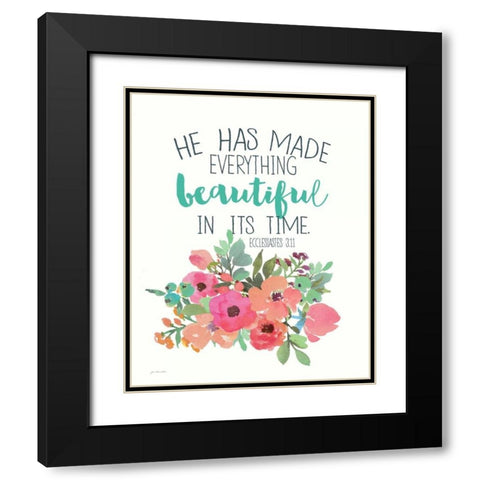 Beautiful Black Modern Wood Framed Art Print with Double Matting by Moulton, Jo