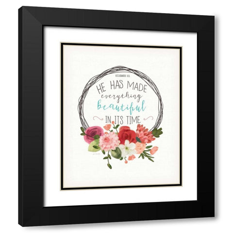 In Its Time Black Modern Wood Framed Art Print with Double Matting by Moulton, Jo