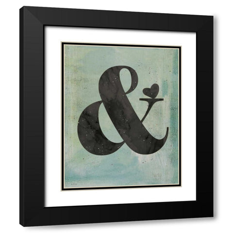 Ampersand Black Modern Wood Framed Art Print with Double Matting by Moulton, Jo