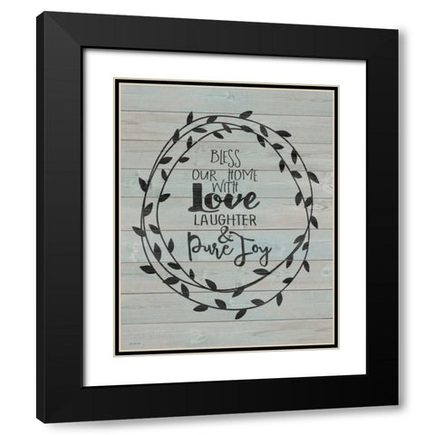 Pure Joy Black Modern Wood Framed Art Print with Double Matting by Moulton, Jo