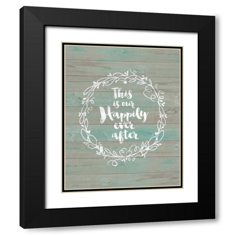 Happily Ever After Black Modern Wood Framed Art Print with Double Matting by Moulton, Jo