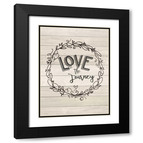 Journey Black Modern Wood Framed Art Print with Double Matting by Moulton, Jo