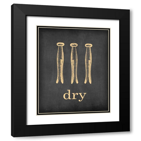 Dry Black Modern Wood Framed Art Print with Double Matting by Moulton, Jo