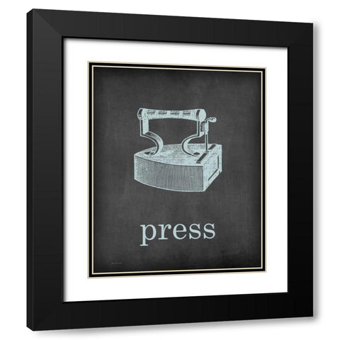 Press Black Modern Wood Framed Art Print with Double Matting by Moulton, Jo