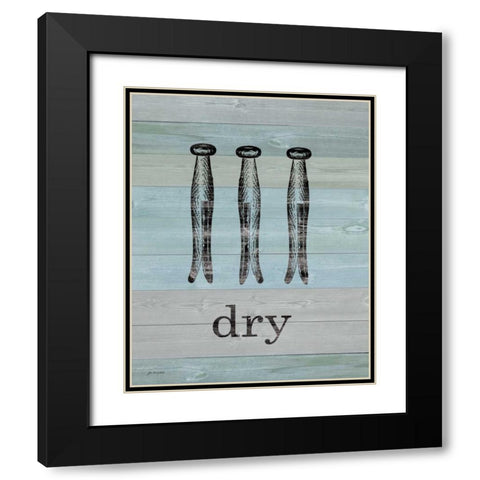 Dry on Wood Black Modern Wood Framed Art Print with Double Matting by Moulton, Jo