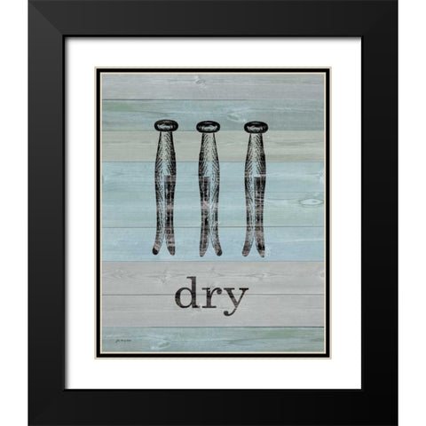 Dry on Wood Black Modern Wood Framed Art Print with Double Matting by Moulton, Jo