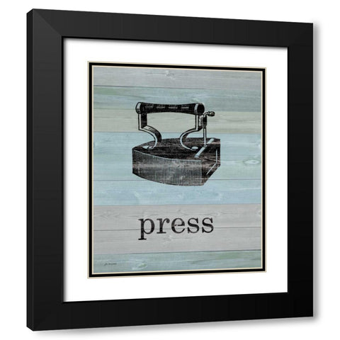 Press on Wood Black Modern Wood Framed Art Print with Double Matting by Moulton, Jo