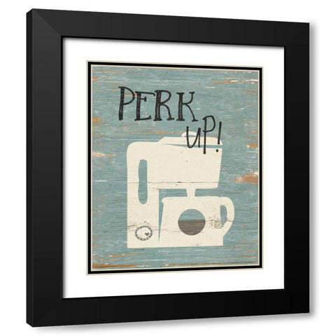 Perk Up Black Modern Wood Framed Art Print with Double Matting by Moulton, Jo