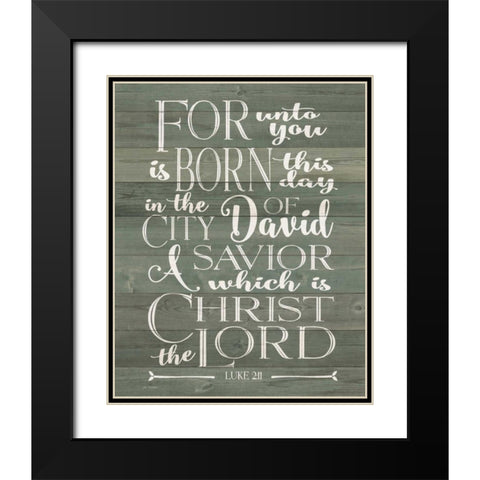 Luke Black Modern Wood Framed Art Print with Double Matting by Moulton, Jo