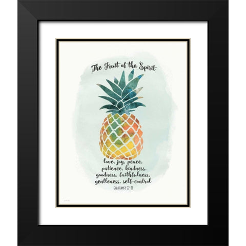 Fruit Spirit Black Modern Wood Framed Art Print with Double Matting by Moulton, Jo