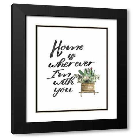 Home with You Black Modern Wood Framed Art Print with Double Matting by Moulton, Jo