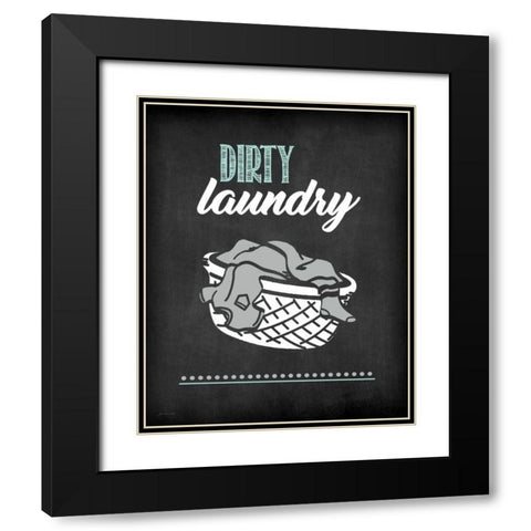 Dirty Laundry Black Modern Wood Framed Art Print with Double Matting by Moulton, Jo
