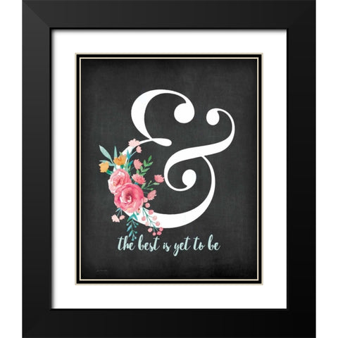 To Be Black Modern Wood Framed Art Print with Double Matting by Moulton, Jo