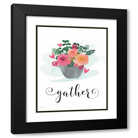 Father Black Modern Wood Framed Art Print with Double Matting by Moulton, Jo