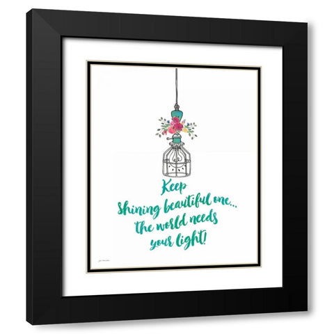 Home Black Modern Wood Framed Art Print with Double Matting by Moulton, Jo