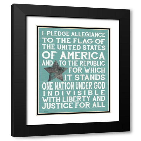 Pledge I Black Modern Wood Framed Art Print with Double Matting by Moulton, Jo