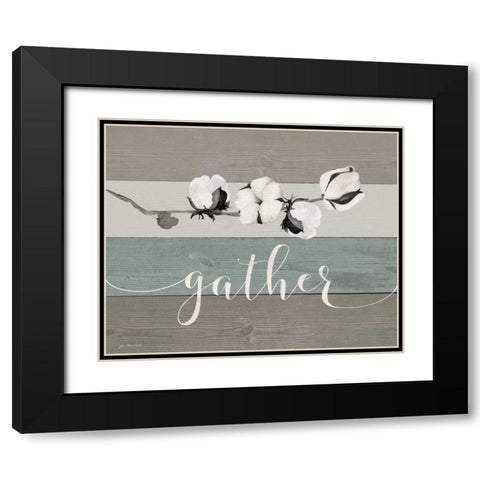 Gather Black Modern Wood Framed Art Print with Double Matting by Moulton, Jo