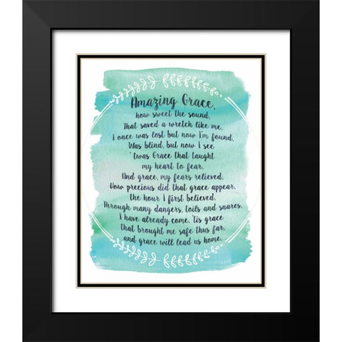 Amazing Grace Black Modern Wood Framed Art Print with Double Matting by Moulton, Jo