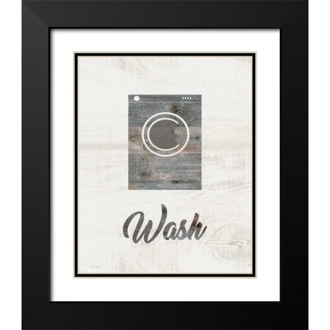 Barnwood Wash Black Modern Wood Framed Art Print with Double Matting by Moulton, Jo