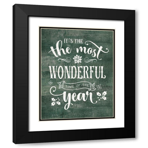 Most Wonderful Time of the Year Black Modern Wood Framed Art Print with Double Matting by Moulton, Jo