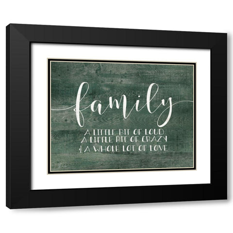Family Black Modern Wood Framed Art Print with Double Matting by Moulton, Jo