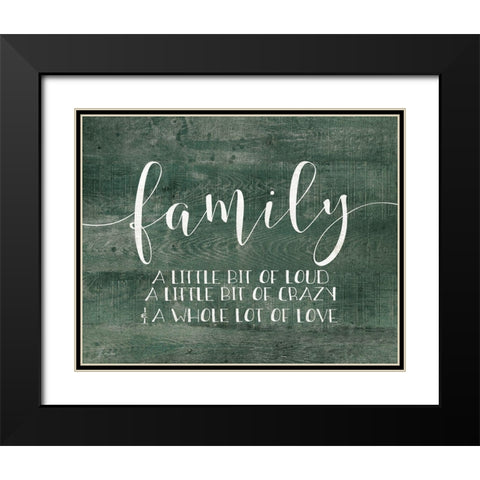 Family Black Modern Wood Framed Art Print with Double Matting by Moulton, Jo