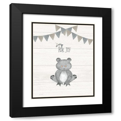 Jump for Joy Black Modern Wood Framed Art Print with Double Matting by Moulton, Jo